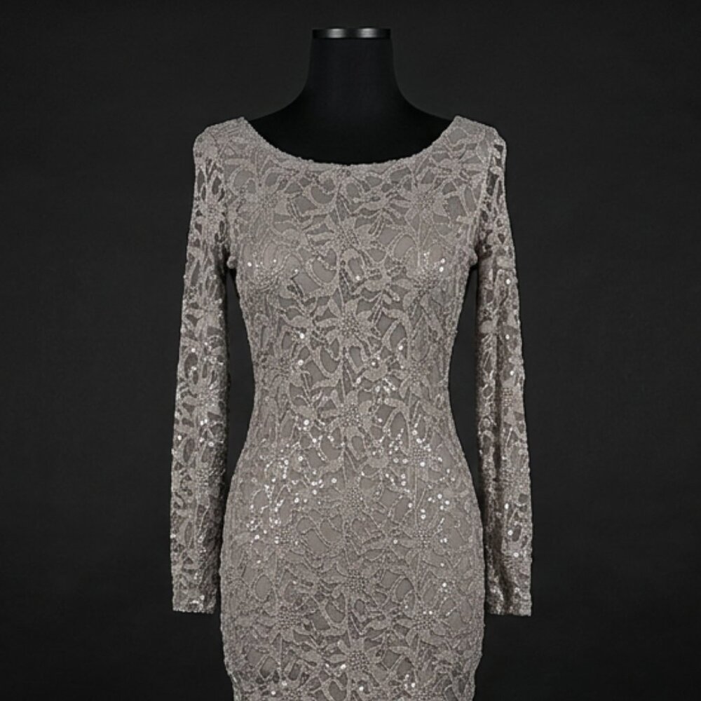 Open Back Lace Dress Jump Apparel  Size L